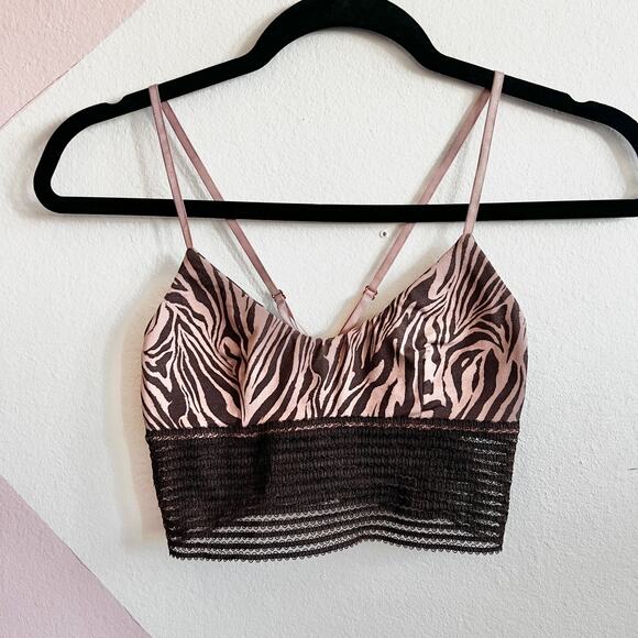Cute Booty Lounge Other - Cute Booty Lounge Bra Zebra Print Y2K Indie Retro Sporty Small